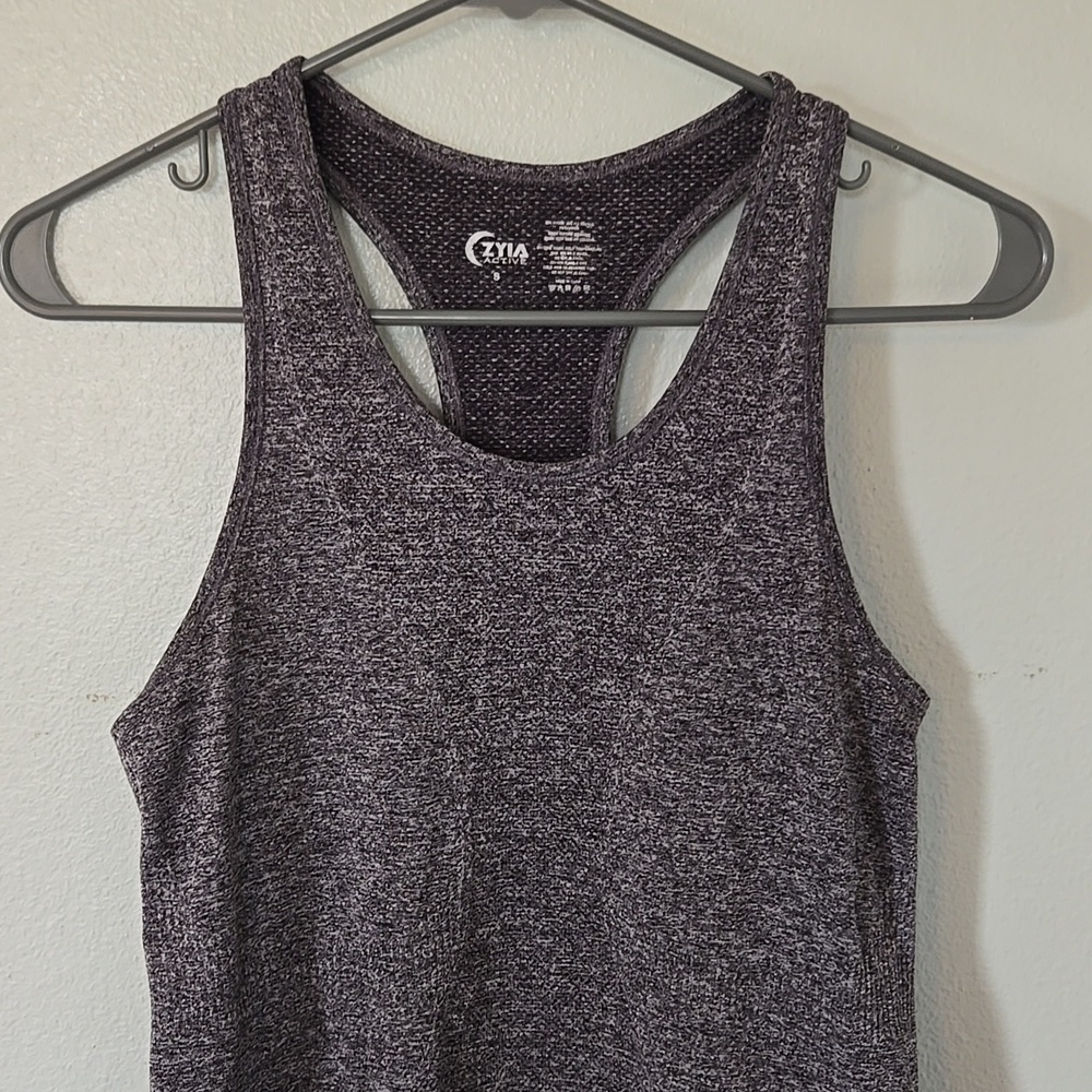 Zyia | Dark Heather Gray Racerback Tank Size Small